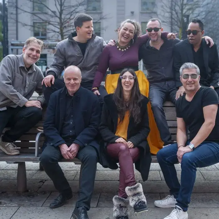 Groupe Soulmates souriants pour l'ambiance festive de la Braderie d'Aigle.